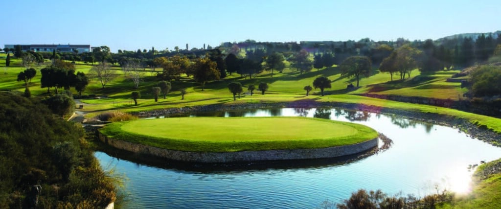 Das Signature Hole Minthis Golfclub Zypern